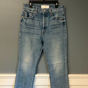 MOTHER Superior The Tripper Flood Fray Jeans